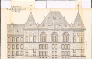 Prinz-Heinrich-Gymnasium, Berlin-Schöneberg: Westansicht 1:50