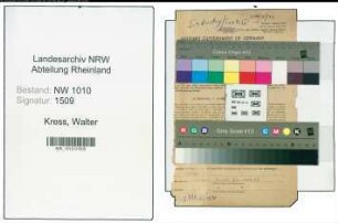 Entnazifizierung Walther Kress , geb. 17.07.1906 (Unternehmer)