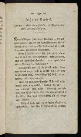 299-303, Zehntes Kapitel