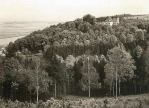 Scharfenberg, Blick von Westen zum Schloss