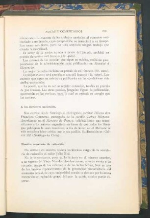 A los escritores nacionales