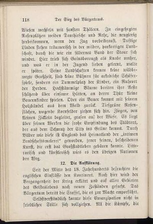 12. Die Aufklärung.