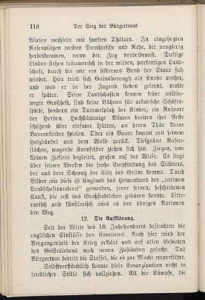 12. Die Aufklärung.