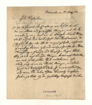 Brief von Laur an Joseph Heller