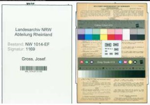 Entnazifizierung Josef Gross , geb. 20.08.1898 (Dechdecker)
