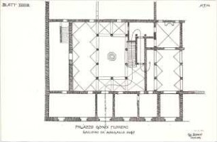 Eckert, Georg; München; Studienarbeiten - Pal. Gondi in Florenz (Grundriss)