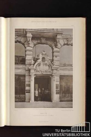 Tafel 54. Berlin. Jaegerstrasse 27 - Portal