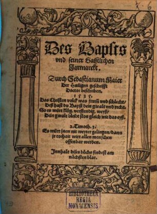 Des Bapsts und seiner Gaistlichen Jarmarckt