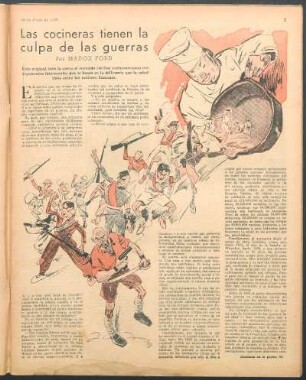 Las cocineras tienen la culpa de las guerras