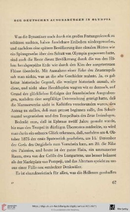 Die deutschen Ausgrabungen in Olympia
