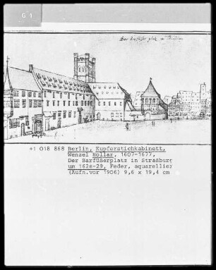 Berliner Skizzenbuch — Der Barfüßerplatz in Straßburg