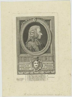 Bildnis des Armand Thomas Hue Chevalier Marquis de Miromenil