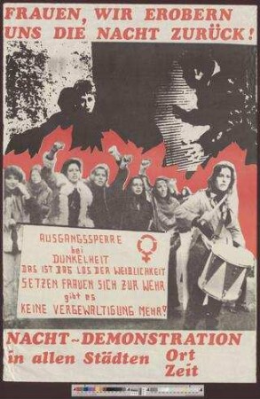 Nacht-Demonstration in allen Städten : Frauen, wir erobern uns die Nacht zurück!