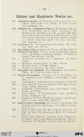 Bücher und illustrierte Werke (Nr. 2861-2882)