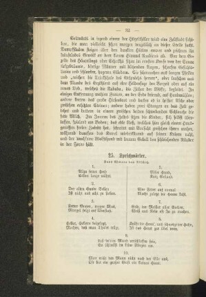 25. Sprichwörter.