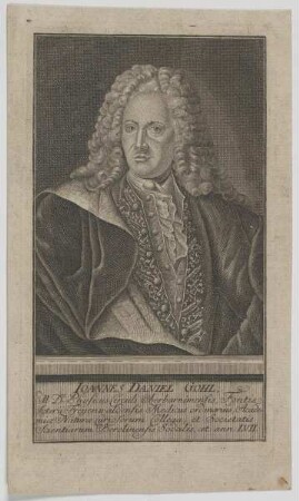 Bildnis des Ioannes Daniel Gohl