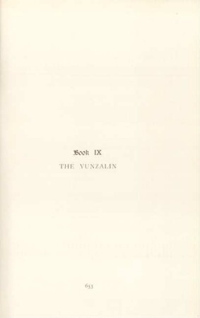 Book IX. The Yunzalin