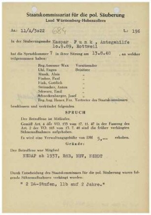Funk, Kaspar