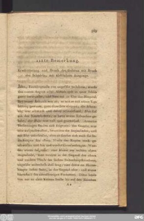 112te Bemerkung. Erschütterung und Druck des Gehirns mit Bruch des Schädels, mit tödtlichem Ausgange.
