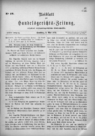 No. 18. 3. Mai 1873