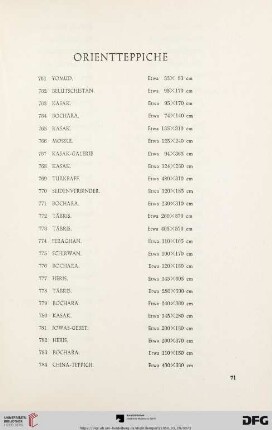 Orientteppiche (Nr. 761 - 892)