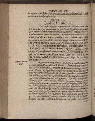 Caput III. Quid sit Pœnitentia?