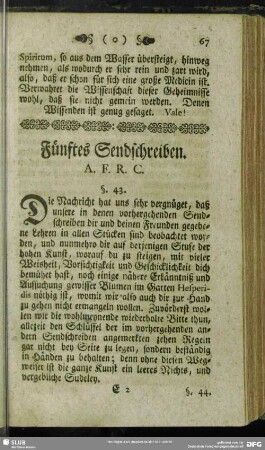 Fünftes Sendschreiben