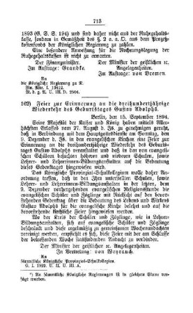 Feier zur Erinnerung an die dreihundertjährige Wiederkehr des Geburtstages Gustav Adolphs : [E. Oeffentliches Volksschulwesen]