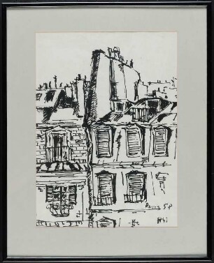Gemälde des Künstlers Herbert "Jimmy" Weitemeier, Titel: Paris, 1958