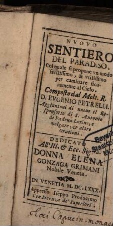 Nuovo sentiero del paradiso