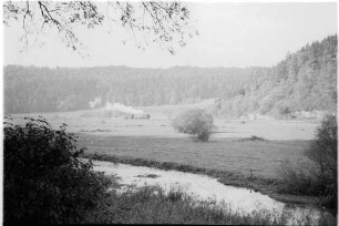 Arbeitszug von Veringenstadt, mit Lok 11, Laucherttal zwischen Gammertingen und Hettingen