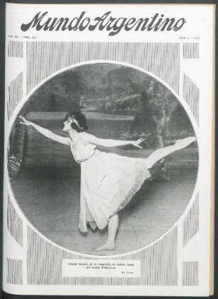 Amata Grassi, de la compañía de bailes rusos del teatro Politeama [Fotografía]