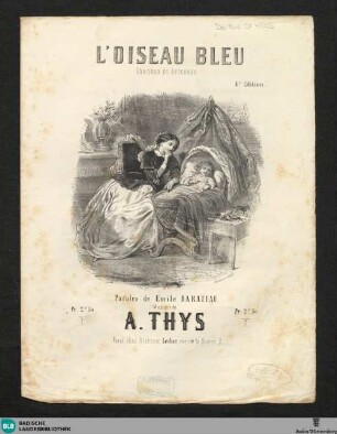 L'oiseau bleu : chanson de berceuse