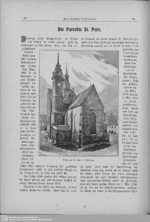 Die Parochie St. Petri