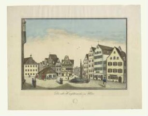 Marktplatz und Hauptwache. Um 1830