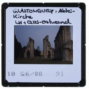 Glastonbury, Glastonbury Abbey : Langhaus, Querhaus-Ostwand