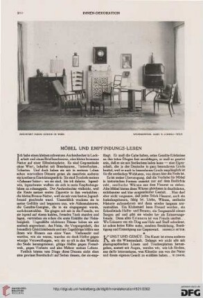 32: Möbel und Empfindungs-Leben