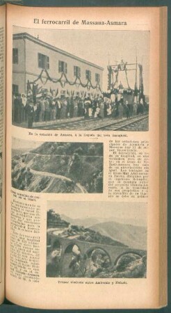 El ferrocarril de Massaua-Asmara