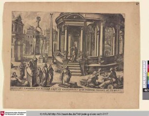 [Zacharias tritt aus dem Tempel heraus; Zacharias Stepping out of the Temple]
