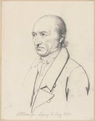 Bildnis Campe, Heinrich Wilhelm (1770-1862), Kunstsammler, Pädagoge, Schriftsteller