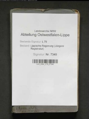 Straßenpflaster in Oerlinghausen; Übernahme eines Teils der Dorfstraße als Landeschaussee