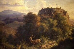 Wernigerode - Historisches Schloßbild : Historisches Bild des Schlosses. Aufgenommen in Wernigerode