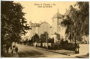Kötitz. Schule und Rathaus