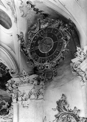 Stundenuhr : Stundenuhr (nach 1750). Uhldingen-Mühlhofen-Birnau. Wallfahrtskirche Sankt Maria