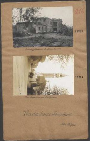Aus der von ital. Artillerie zerstörten Via Giardina in Görz