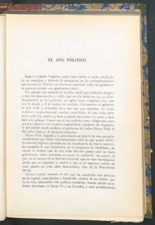 El año político