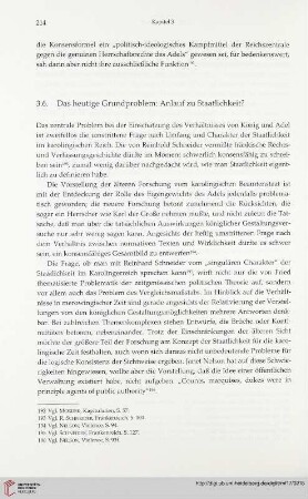 3.6. Das heutige Grundproblem: Anlauf zu Staatlichkeit?