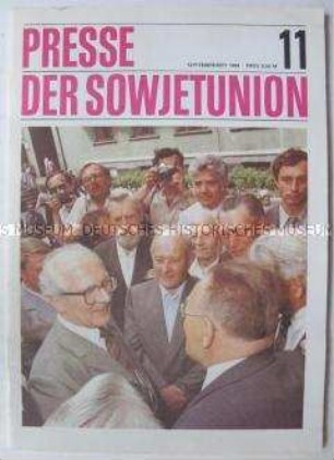 Bulletin der sowjetischen Presse u.a. zur Lage in Afghanistan und zur Abrüstung