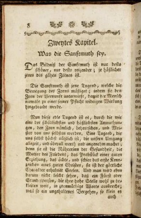 Zweytes Kapitel. Was die Sanftmuth sey.