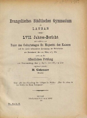 Jahresbericht. 1883/84 = 57